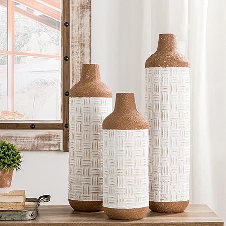 Terracotta Harmony Corner Vase Set