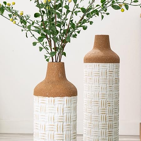 Terracotta Harmony Corner Vase Set